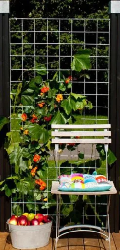 Draadmat staal - Cubic recht naturel (80 x 140 cm)