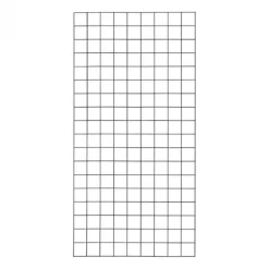 Draadmat staal - Cubic recht zwart (90 x 180 cm)