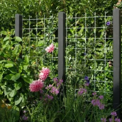 Draadmat staal - Cubic recht naturel (90 x 180 cm)