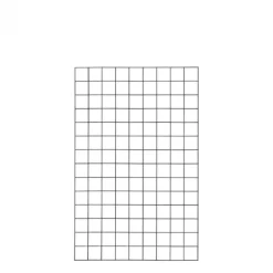 Draadmat staal - Cubic recht zwart (90 x 140 cm)