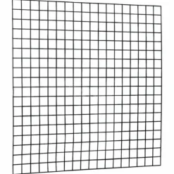 Draadmat verzinkt zonder kader (180 x 180 cm) - Zwart geplastificeerd