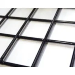 Draadmat verzinkt zonder kader (180 x 180 cm) - Zwart geplastificeerd