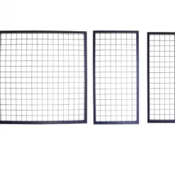 Draadscherm Bari antraciet composiet kader met zwart draad