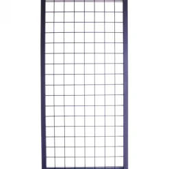 Draadscherm Bari antraciet composiet kader met zwart draad (90 x 180 cm)