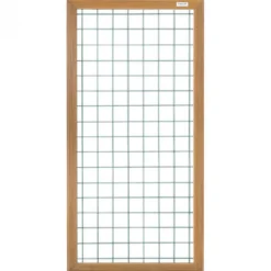 Draadscherm verzinkt met hardhout angelyn kader (90 x 180 cm)