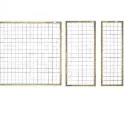 Draadscherm verzinkt zachthout kader groen geimpregneerd