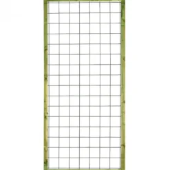 Draadscherm verzinkt zachthout kader groen geimpregneerd (90 x 180 cm)