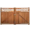 Dubbele poort hardhout bankirai Belmonte met trellis incl. beslag (300 x 180 cm)