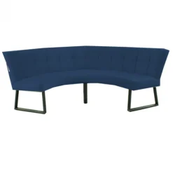 Eetkamerbank - Amsterdam - stof Element blauw 13 - geschikt voor tafel 150 cm