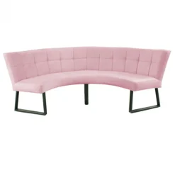 Eetkamerbank - Amsterdam - stof Element lichtroze 18 - geschikt voor tafel 150 cm