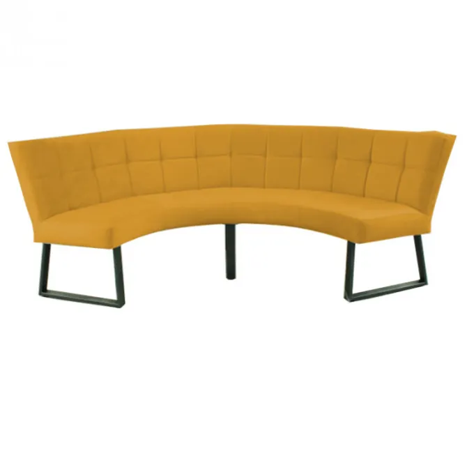 Eetkamerbank - Amsterdam - stof Element goud 08 - geschikt voor tafel 150 cm