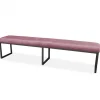 Eetkamerbank - Atlanta - stof Element roze 10 - 160 cm