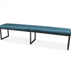 Eetkamerbank - Atlanta - stof Element petrol 14 - 160 cm