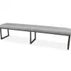 Eetkamerbank - Atlanta - stof Element lichtgrijs 04 - 200 cm