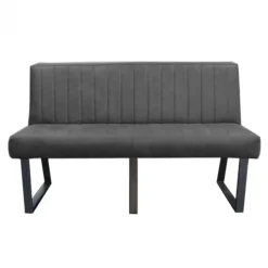 Eetkamerbank - Hengelo - leer Missouri antraciet 09 - 160 cm