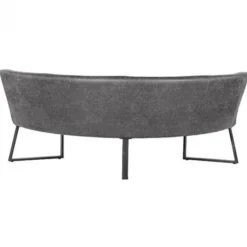 Eetkamerbank - Hengelo - lederlook Missouri antraciet 09 - geschikt voor tafel 150 cm