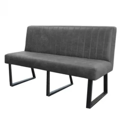 Eetkamerbank - Hengelo - leer Missouri antraciet 09 - 240 cm