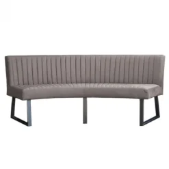 Eetkamerbank - Hengelo - stof Element grijs 03 - geschikt voor ovale tafel 200 cm