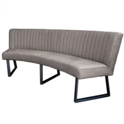 Eetkamerbank - Hengelo - stof Element grijs 03 - geschikt voor ovale tafel 200 cm