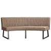 Eetkamerbank - Hengelo - stof Element beige 06 - geschikt voor ovale tafel 240 cm