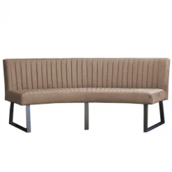 Eetkamerbank - Hengelo - stof Element beige 06 - geschikt voor ovale tafel 240 cm