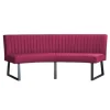 Eetkamerbank - Hengelo - stof Element fuchsia 19 - geschikt voor ovale tafel 200 cm