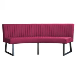 Eetkamerbank - Hengelo - stof Element fuchsia 19 - geschikt voor ovale tafel 200 cm