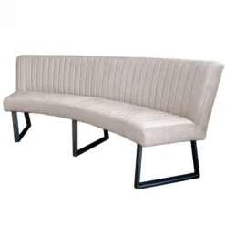 Eetkamerbank - Hengelo - stof Element zand 17 - geschikt voor ovale tafel 200 cm