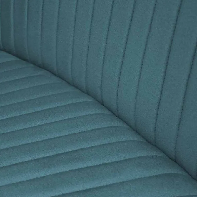 Eetkamerbank - Hengelo - stof Element petrol 14 - geschikt voor ovale tafel 200 cm