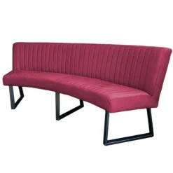 Eetkamerbank - Hengelo - stof Element fuchsia 19 - geschikt voor ovale tafel 240 cm
