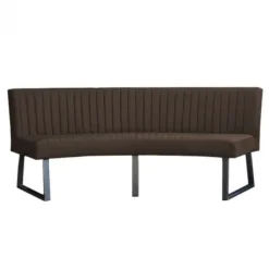 Eetkamerbank - Hengelo - stof Element antraciet 02 - geschikt voor ovale tafel 200 cm