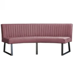 Eetkamerbank - Hengelo - stof Element roze 10 - geschikt voor ovale tafel 200 cm