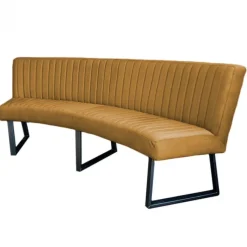 Eetkamerbank - Hengelo - stof Element goud 08 - geschikt voor ovale tafel 240 cm