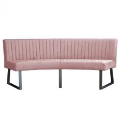 Eetkamerbank - Hengelo - stof Element lichtroze 18 - geschikt voor ovale tafel 240 cm