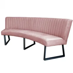 Eetkamerbank - Hengelo - stof Element lichtroze 18 - geschikt voor ovale tafel 240 cm