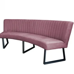 Eetkamerbank - Hengelo - stof Element roze 10 - geschikt voor ovale tafel 240 cm