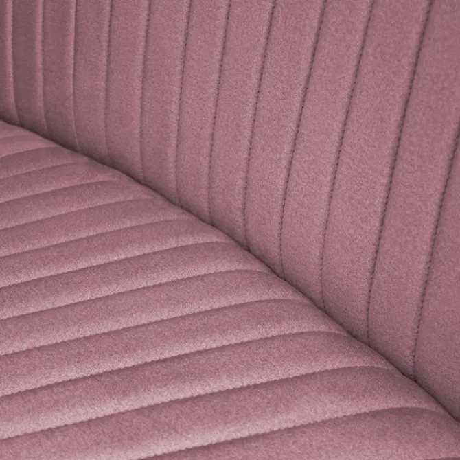 Eetkamerbank - Hengelo - stof Element roze 10 - geschikt voor ovale tafel 240 cm