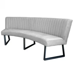 Eetkamerbank - Hengelo - stof Element steengrijs 24 - geschikt voor ovale tafel 240 cm