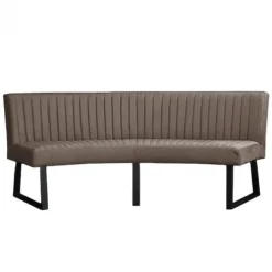 Eetkamerbank - Hengelo - stof Element grijsbruin 05 - geschikt voor ovale tafel 240 cm