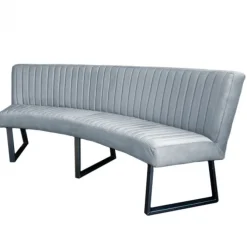 Eetkamerbank - Hengelo - stof Element lichtblauw 16 - geschikt voor ovale tafel 200 cm