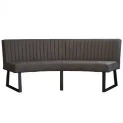 Eetkamerbank - Hengelo - stof Element antraciet 01 - geschikt voor ovale tafel 240 cm