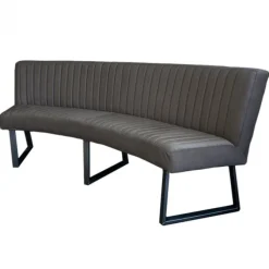 Eetkamerbank - Hengelo - stof Element antraciet 01 - geschikt voor ovale tafel 240 cm
