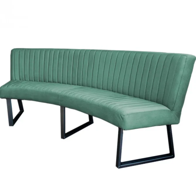 Eetkamerbank - Hengelo - stof Element turquoise 15 - geschikt voor ovale tafel 240 cm