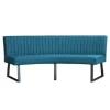 Eetkamerbank - Hengelo - stof Element azure 21 - geschikt voor ovale tafel 240 cm