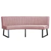 Eetkamerbank - Hengelo - stof Element lichtroze 18 - geschikt voor ovale tafel 200 cm