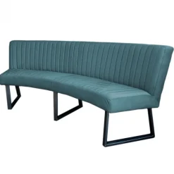 Eetkamerbank - Hengelo - stof Element petrol 14 - geschikt voor ovale tafel 240 cm