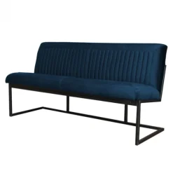 Eetkamerbank - Lara - stof Element blauw 13 - 160 cm