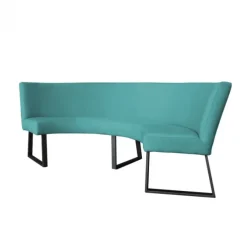 Eetkamerbank - Rotterdam - stof Element turquoise 15 - geschikt voor tafel 130 cm