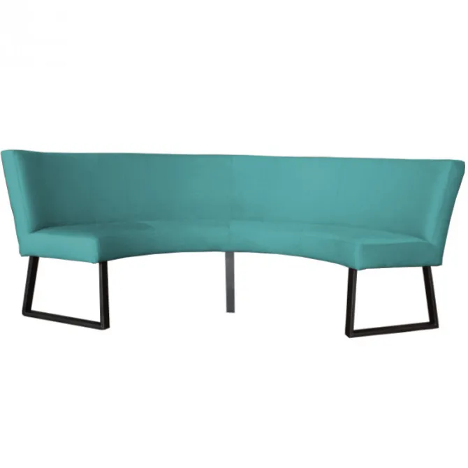 Eetkamerbank - Rotterdam - stof Element turquoise 15 - geschikt voor tafel 150 cm