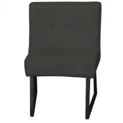 Eetkamerstoel - Amsterdam - geschikt voor ronde tafel - stof Element antraciet 01